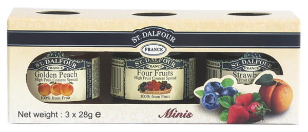Μαρμελάδες St. Dalfour - Mini Jams 3 γεύσεις